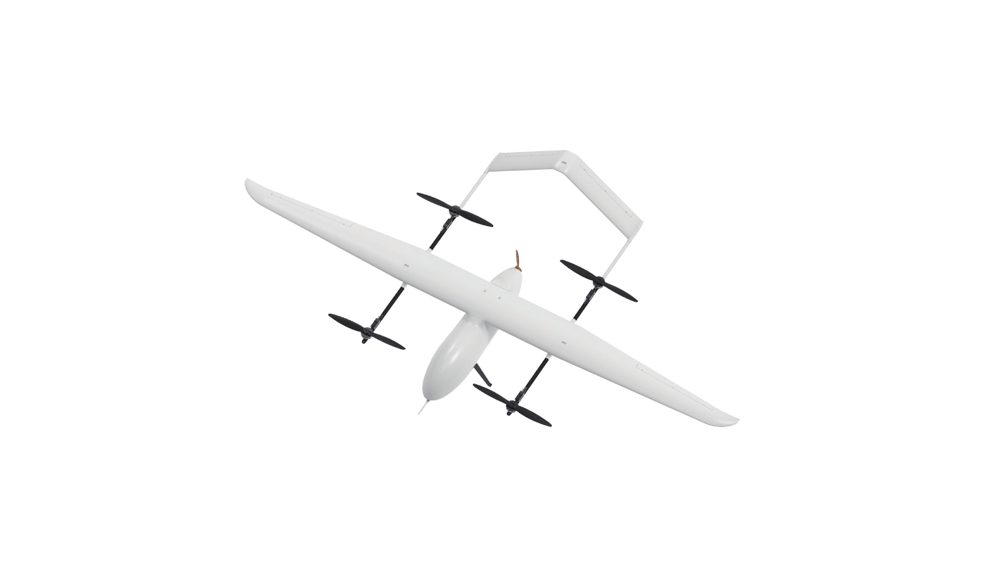 TS-05 长航时油电两用垂起固定翼无人机产品图